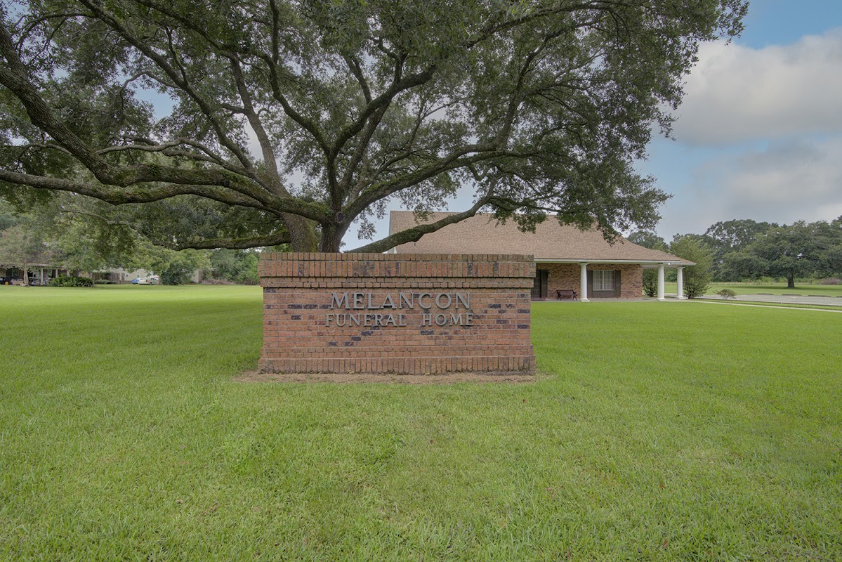 Melancon Funeral Homes building in Grand Coteau, Louisiana