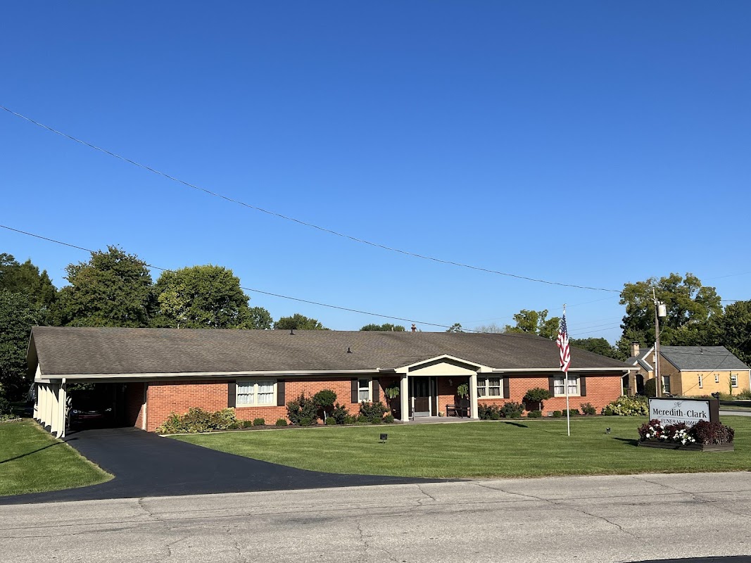 Meredith-Clark Funeral Home building in Morgantown, Indiana