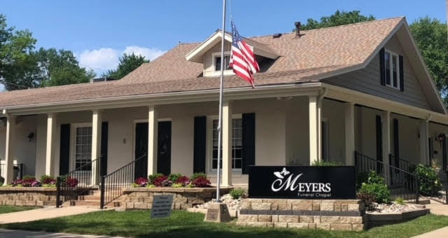 Meyers Funeral Chapel building in Blue Springs, Missouri