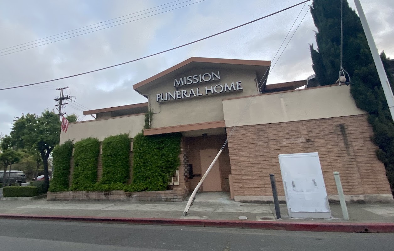 Mission Funeral Home building in Hayward, California