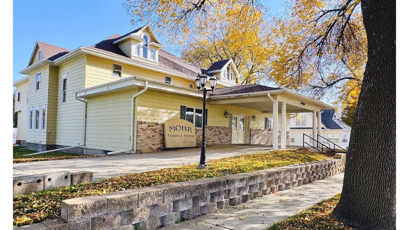 Mohr Funeral Home building in Ponca, Nebraska