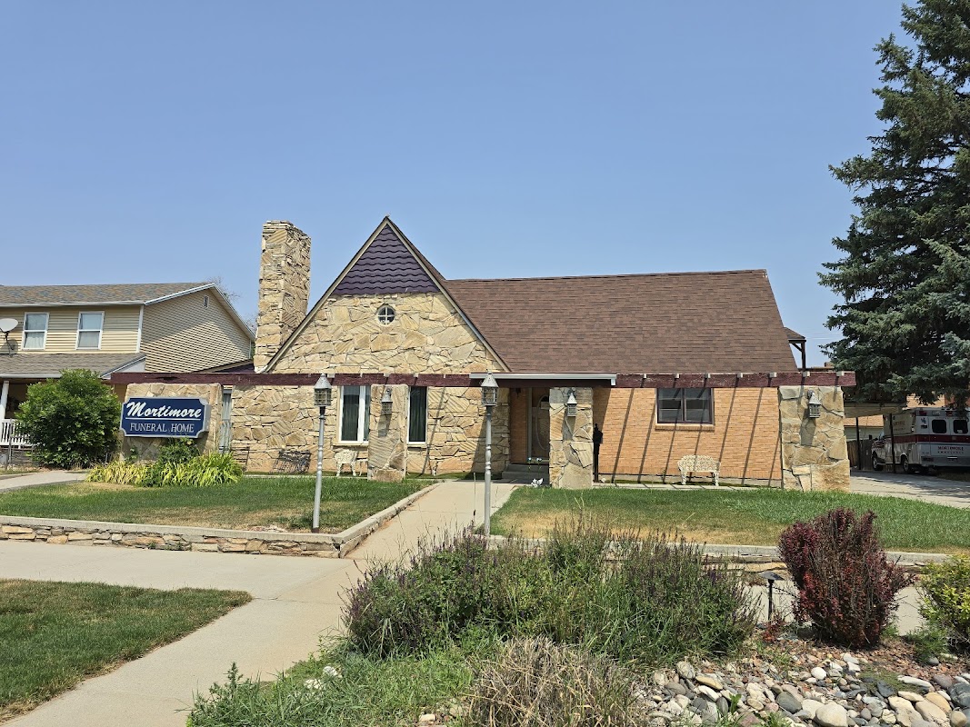 Mortimore Funeral Home building in Thermopolis, Wyoming