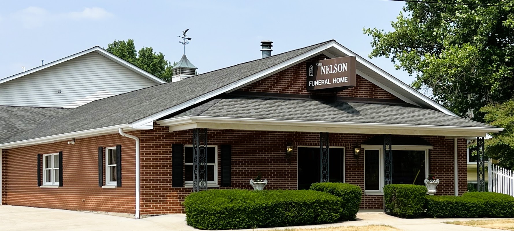 Nash-Nelson Memorial Chapel building in Hinckley, Illinois