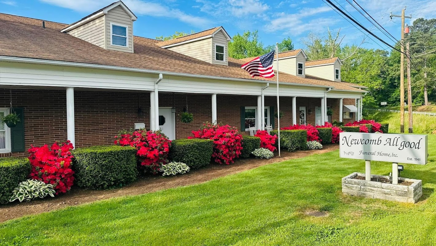 Newcomb Allgood Funeral Home building in Chase City, Virginia