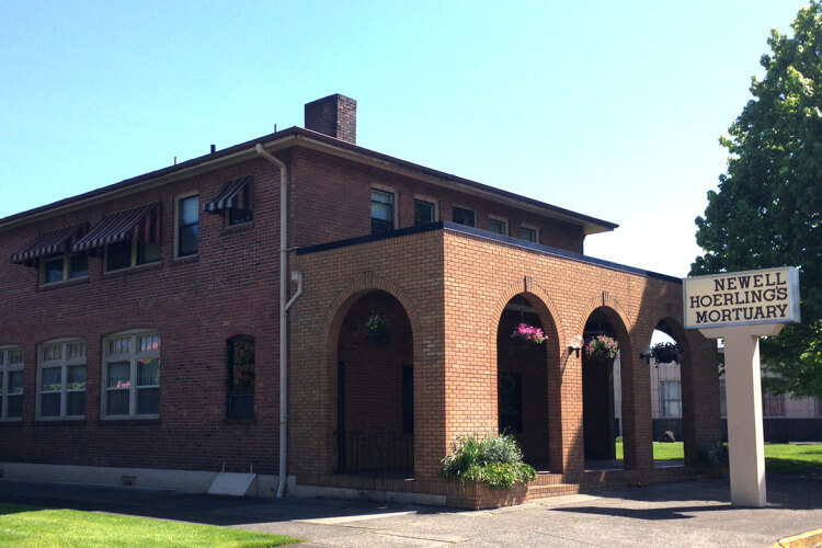 Newell-Hoerling's Mortuary building in Centralia, Washington
