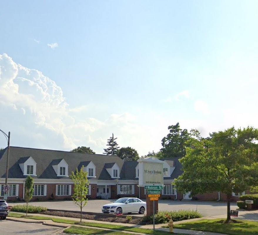 N.H. Scott & Hanekamp Funeral Home building in Glenview, Illinois