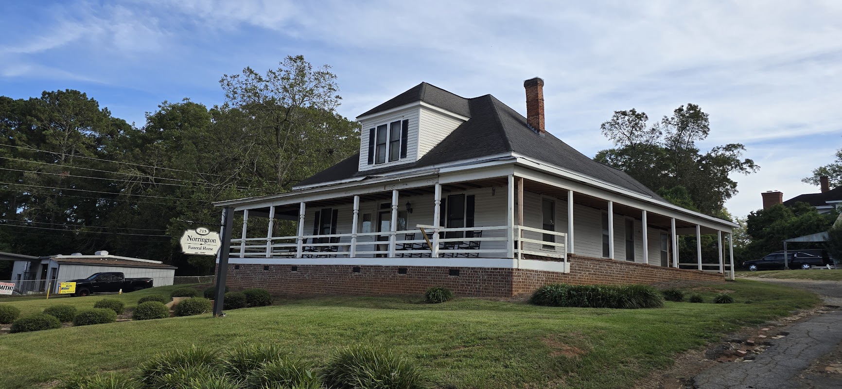 Norrington's Funeral Home building in Greensboro, Georgia