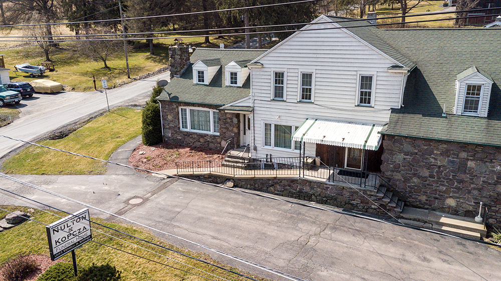 Nulton-Kopcza Funeral Home building in Monroe Township, Pennsylvania