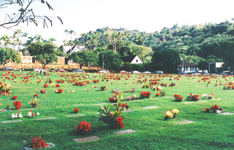 Nuuanu Memorial Park & Mortuary building in Honolulu, Hawaii