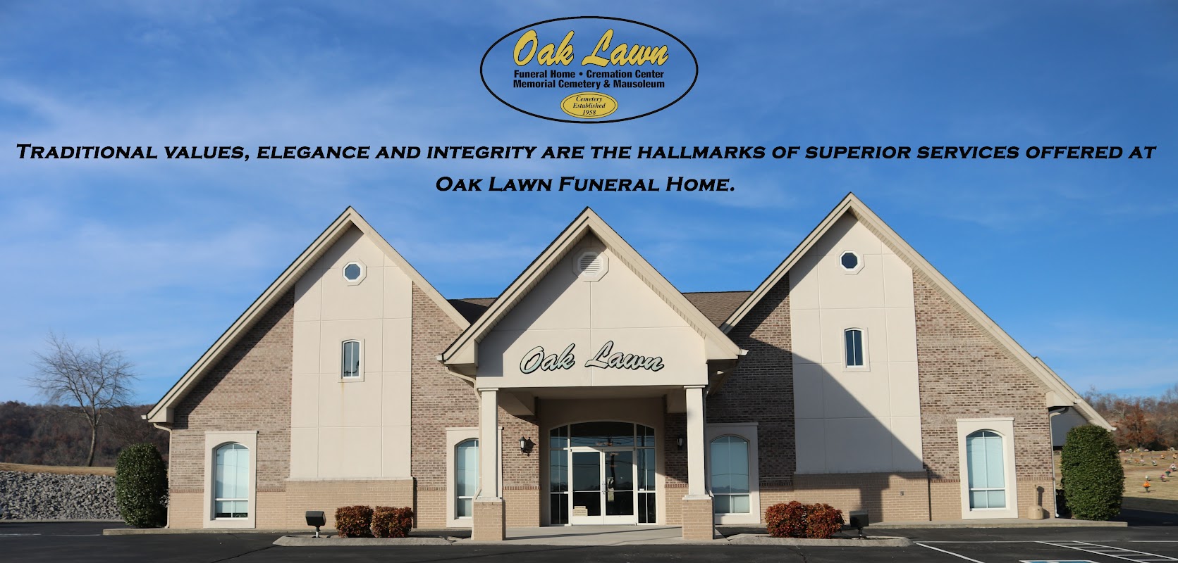 Oak Lawn Funeral Home building in Sparta, Tennessee