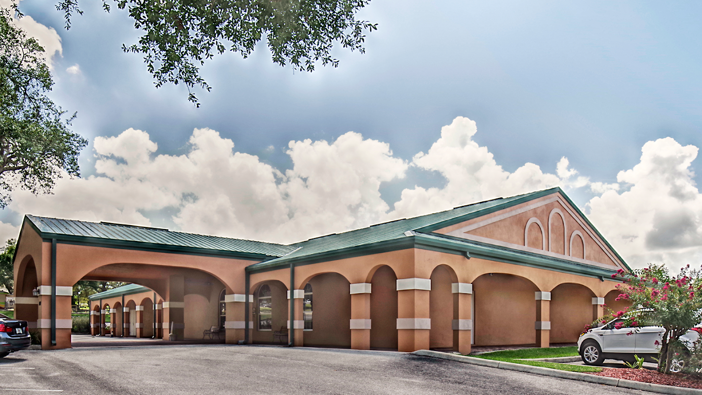 Oak Ridge Funeral Care building in Haines City, Florida