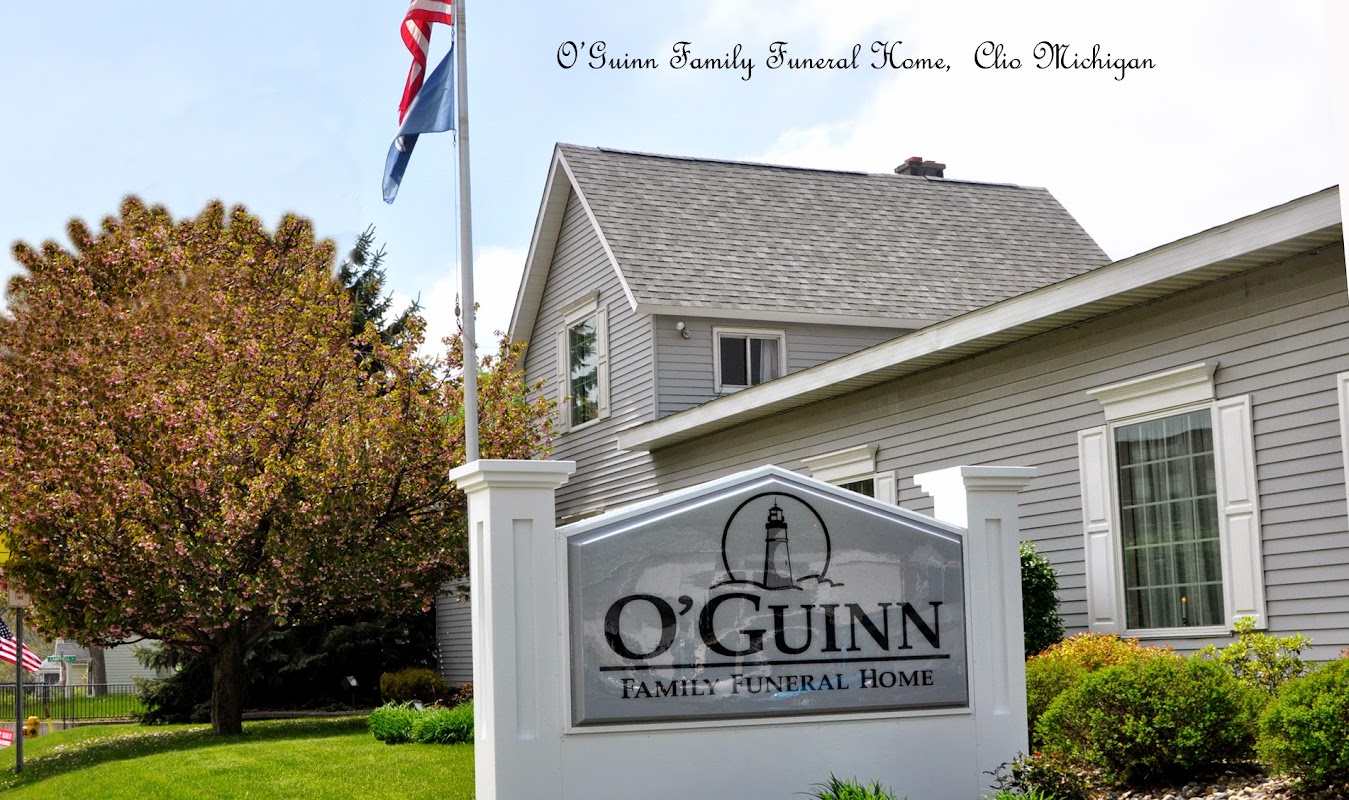 O'Guinn Family Funeral Home building in Clio, Michigan