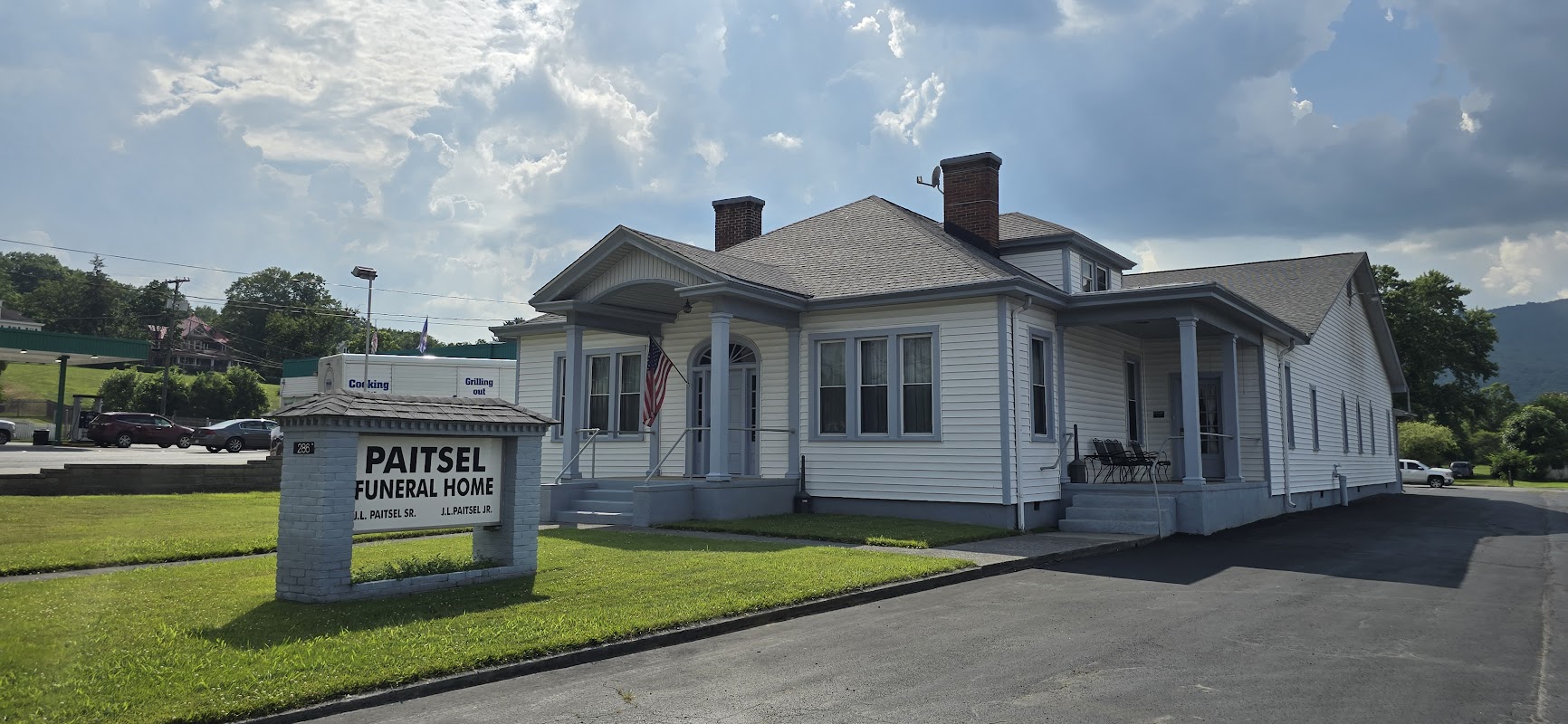 Paitsel Funeral Home building in New Castle, Virginia