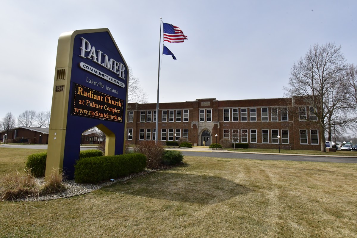 Palmer Funeral Home building in Lakeville, Indiana