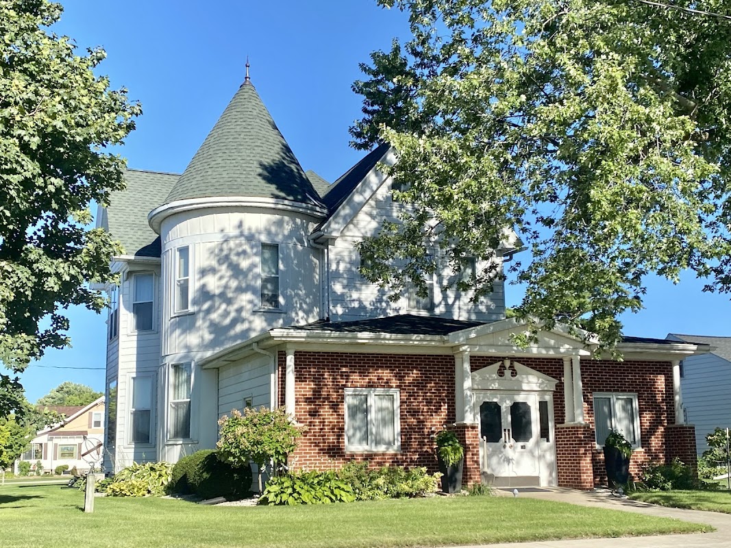 Palmer & Sons Funeral Home building in Gowrie, Iowa