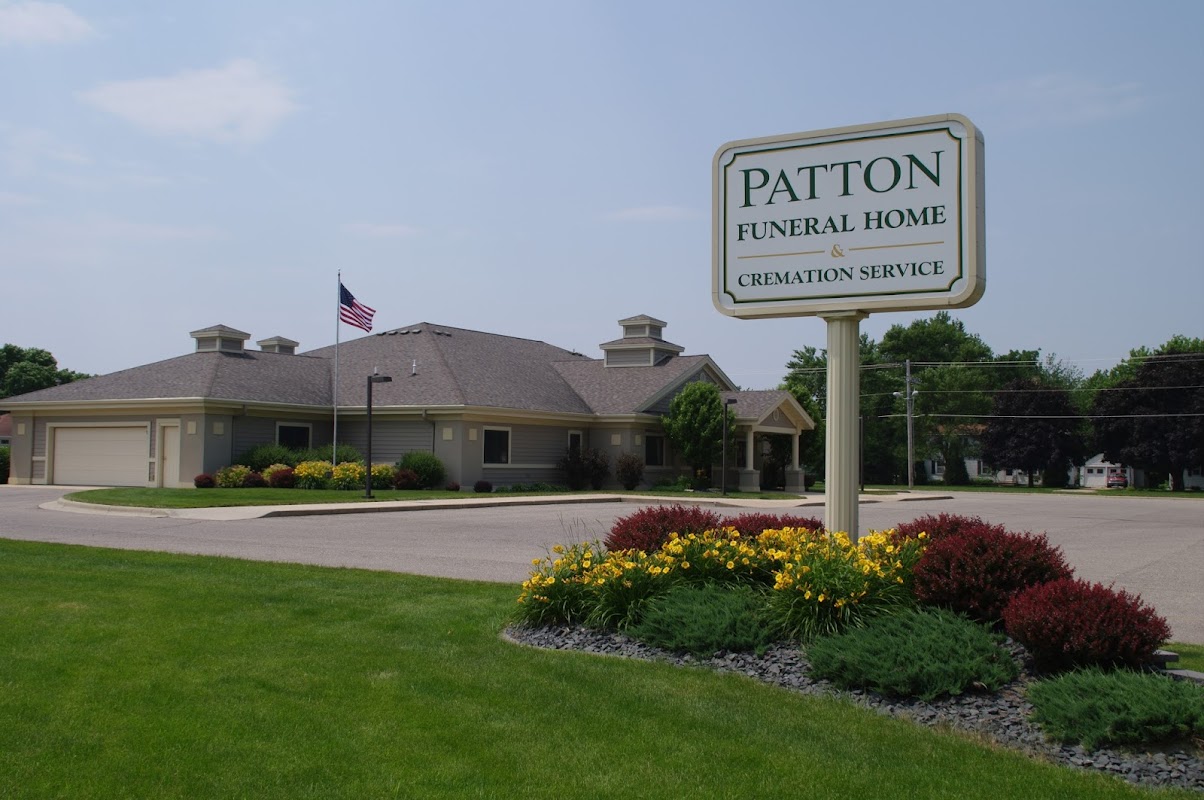 Patton Funeral Home & Cremation Service building in Blue Earth, Minnesota