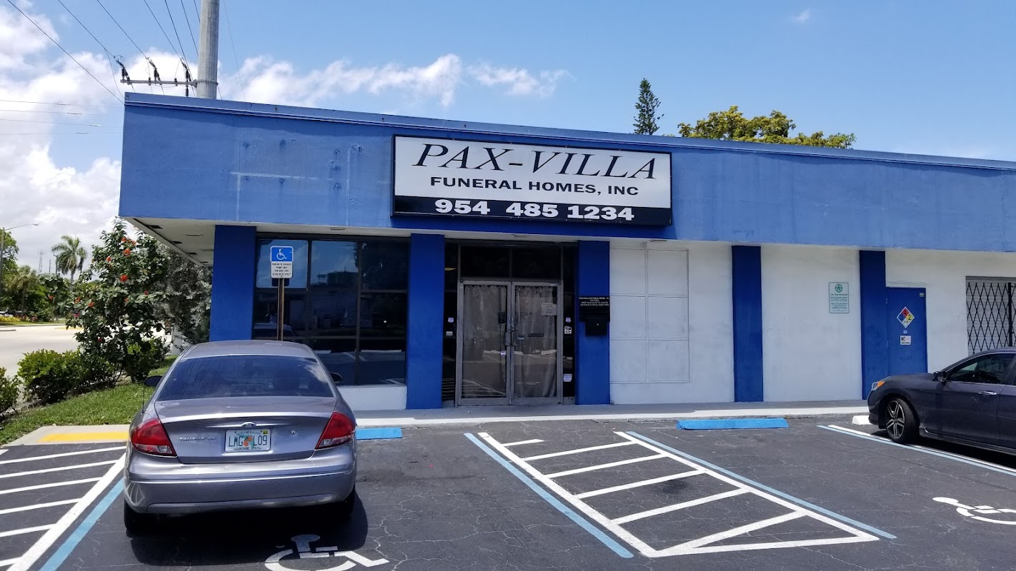 Pax Villa USA Funeral Home building in Fort Lauderdale, Florida