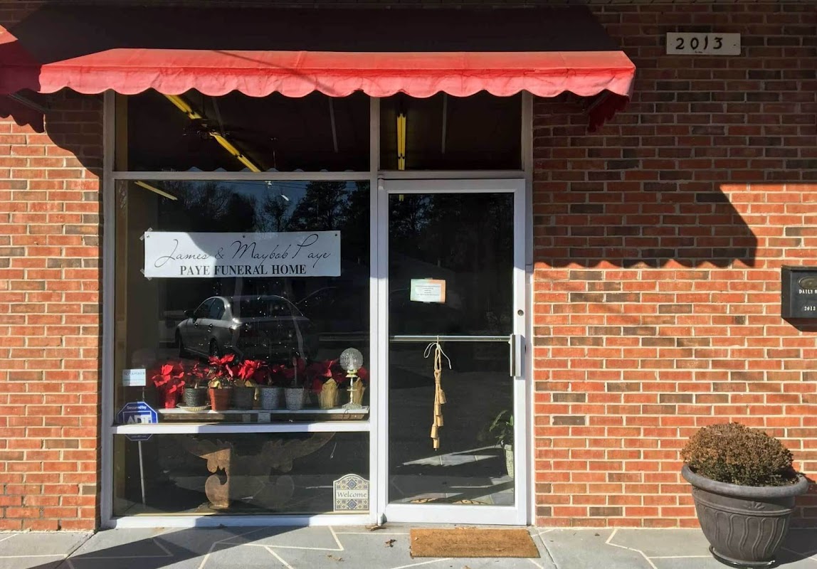 Paye Funeral Home building in Fayetteville, North Carolina