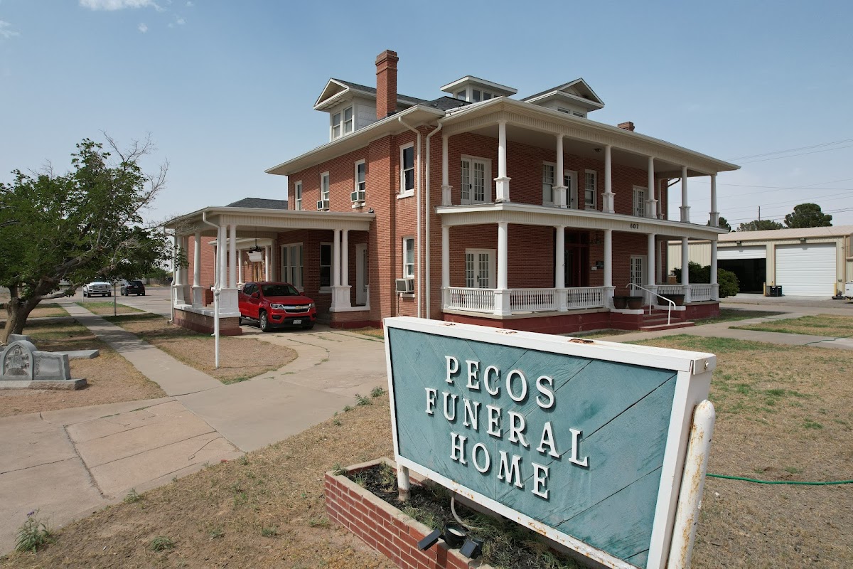 Pecos Funeral Home building in Pecos, Texas