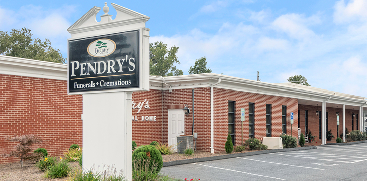 Pendry's Cremation building in Lenoir, North Carolina