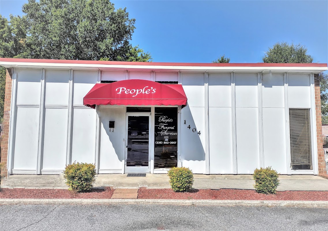 People's Funeral and Cremation Service building in High Point, North Carolina