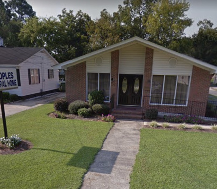 Peoples Funeral Service building in Florence, South Carolina