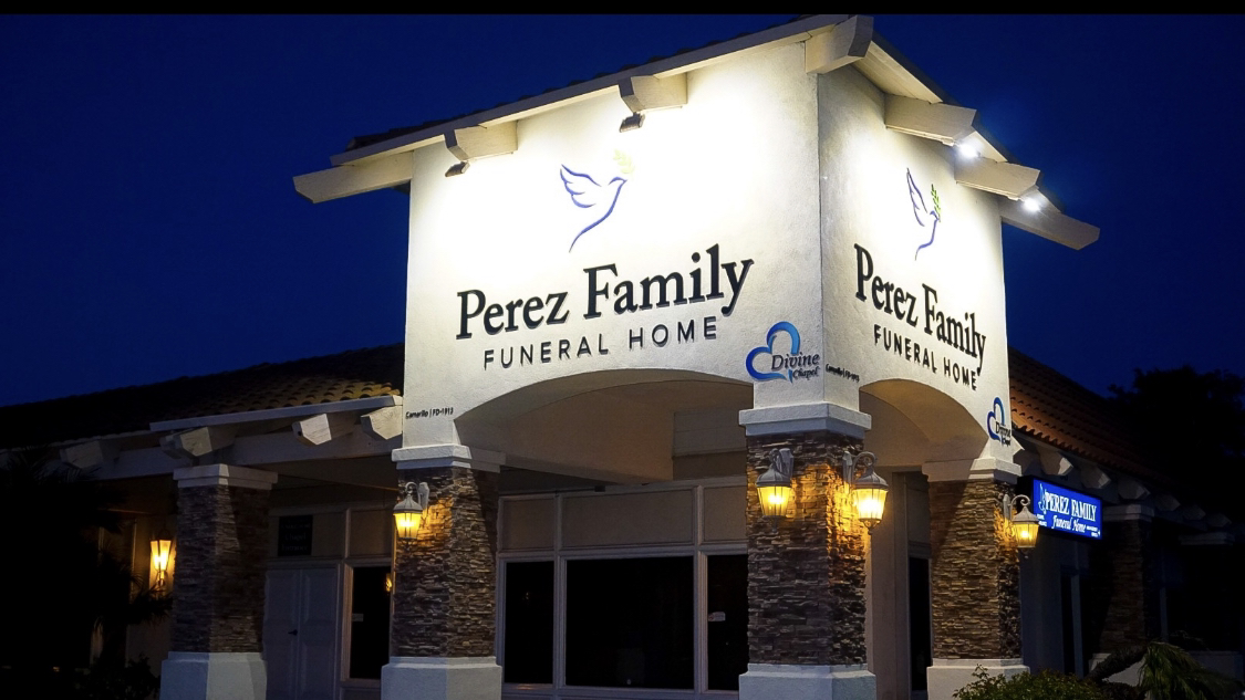 Perez Family Funeral Home building in Camarillo, California