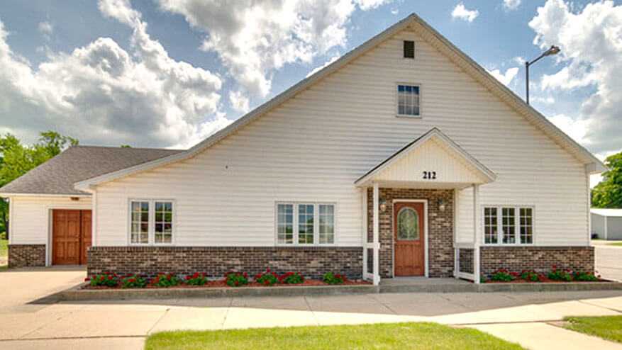 Peterson Funeral Home McBain Chapel building in McBain, Michigan