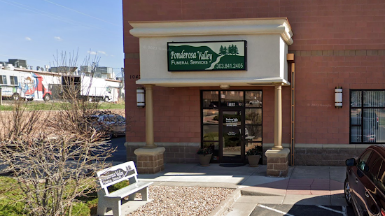 Ponderosa Valley Funeral Service building in Parker, Colorado