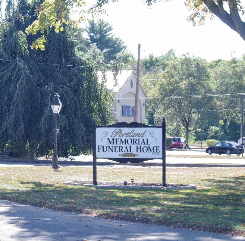 Portland Memorial Funeral Home building in Portland, Connecticut