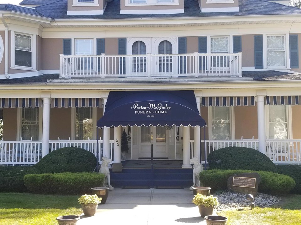 Posten-McGinley Funeral Home building in Atlantic Highlands, New Jersey
