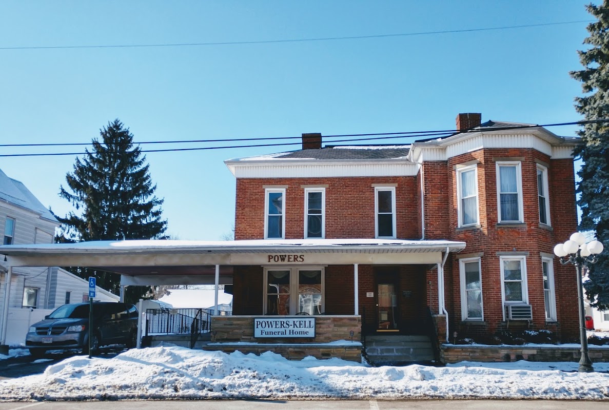 Powers-Kell Funeral Home building in Jamestown, Ohio