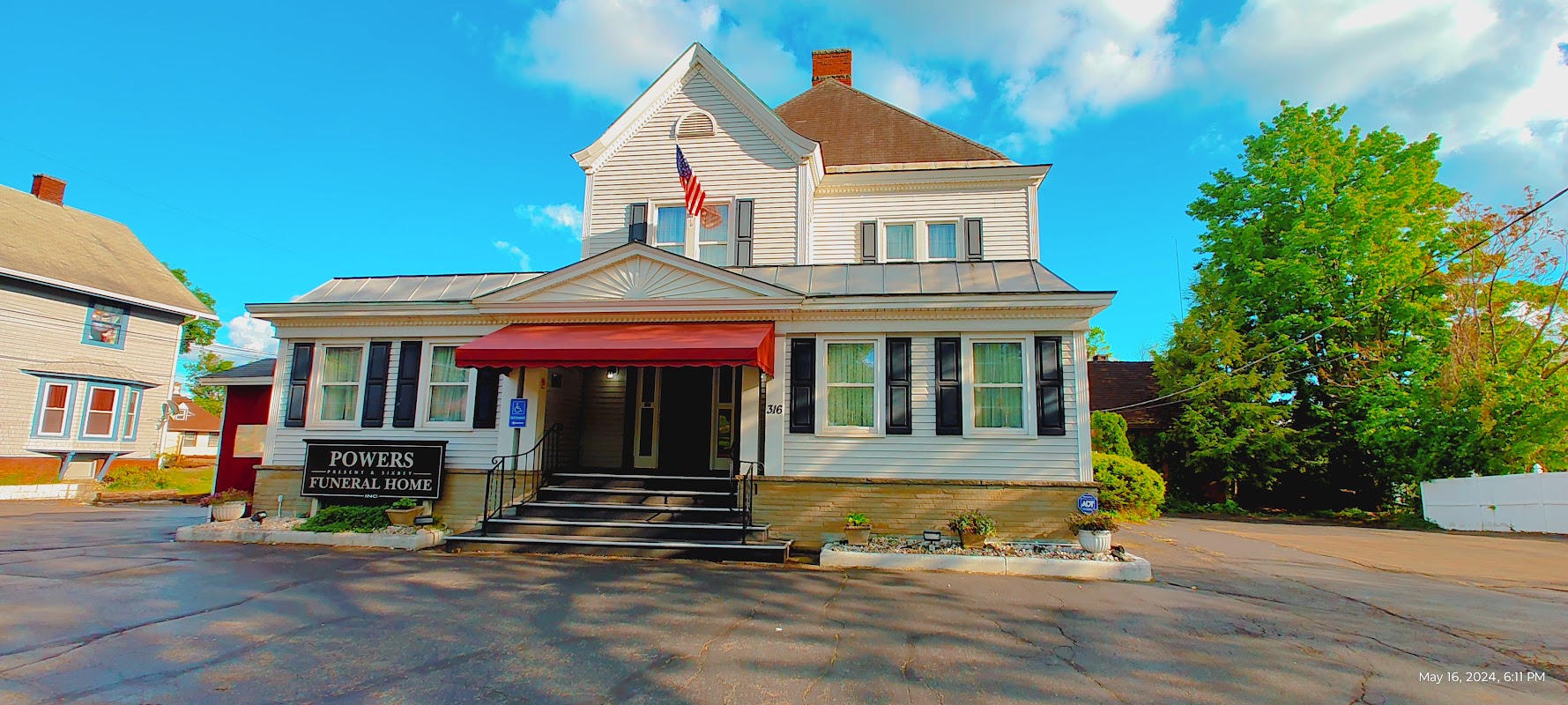 Powers Present & Sixbey Funeral Home Inc building in Jamestown, New York