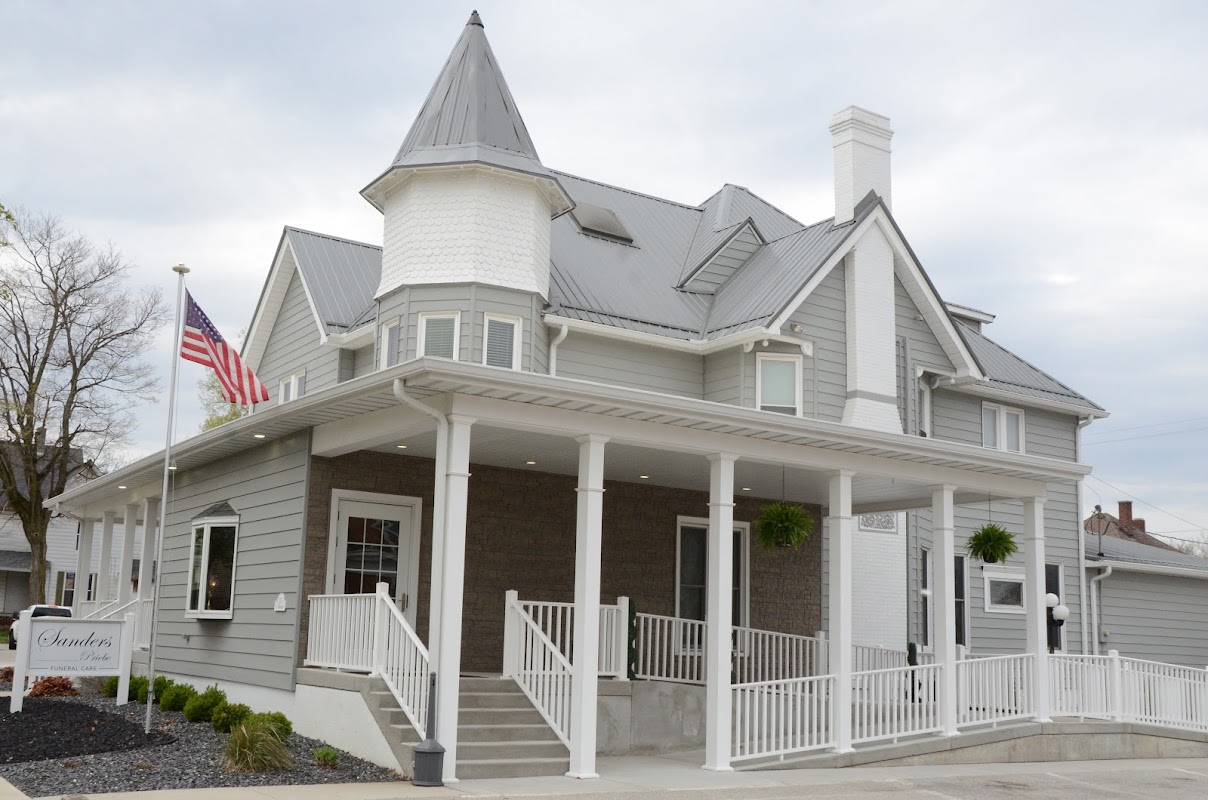 Powers-Priebe Funeral Home building in Crawfordsville, Indiana