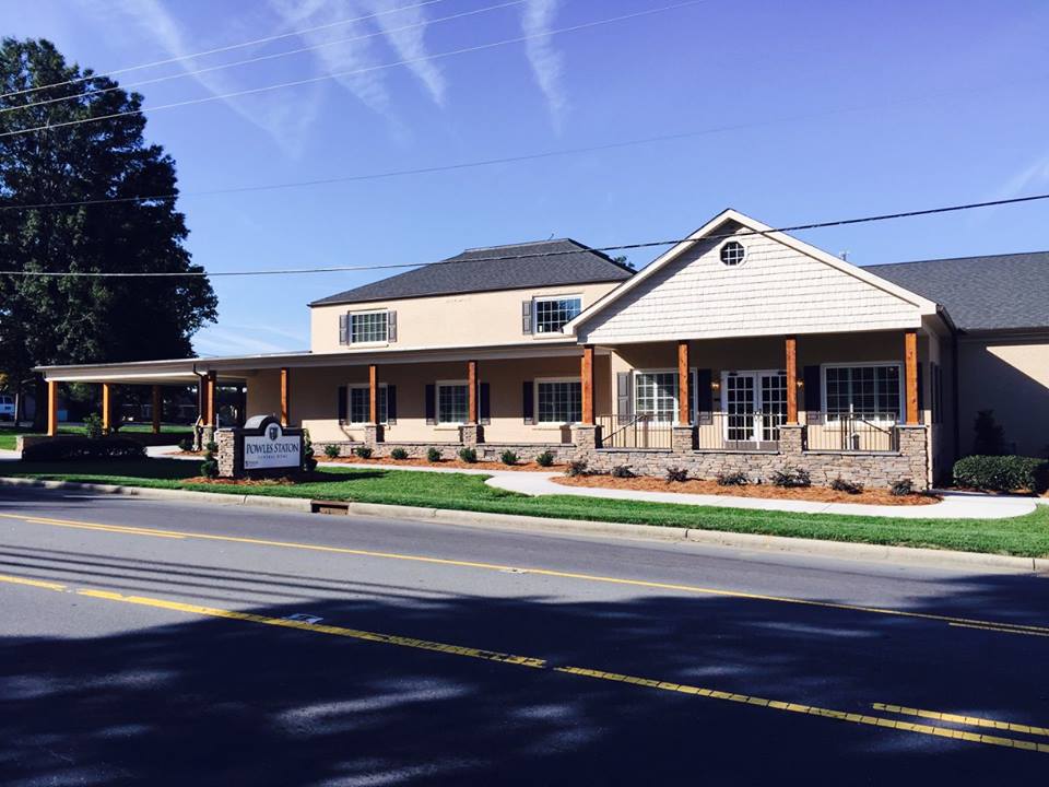 Powles Funeral Home building in Rockwell, North Carolina