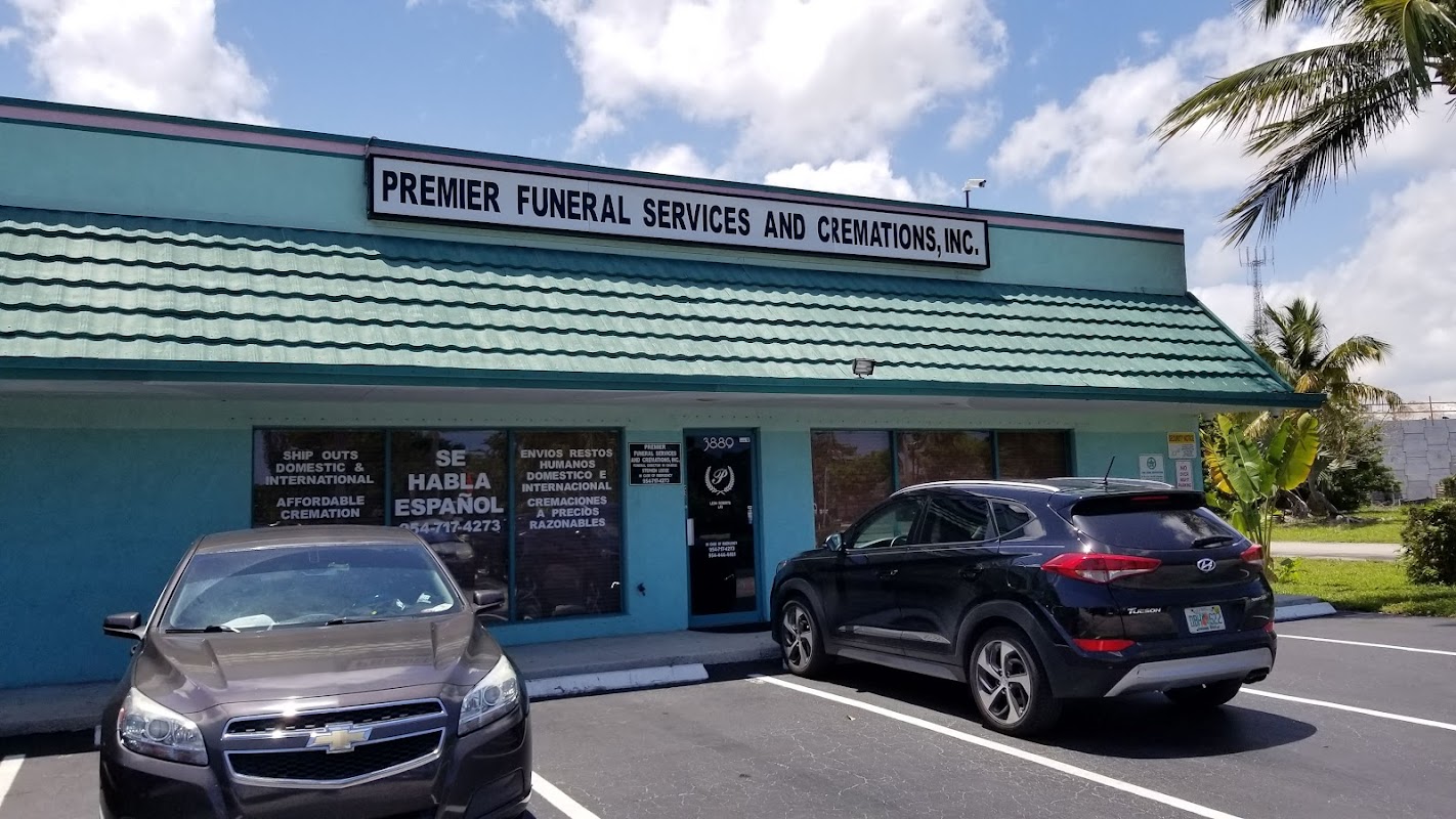 Premier Funeral Services & Cremations building in Fort Lauderdale, Florida