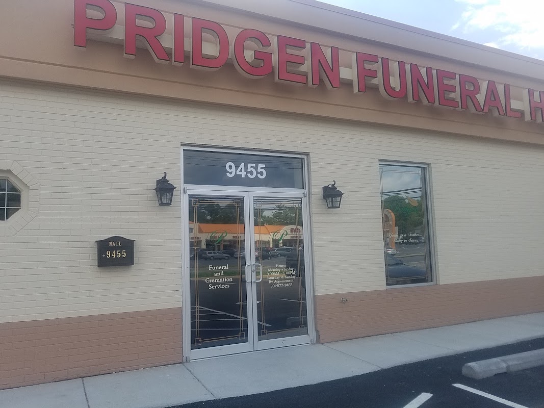 Pridgen Funeral Service building in Lanham, Maryland