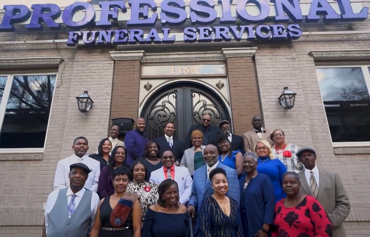 Professional Funeral Services building in New Orleans, Louisiana