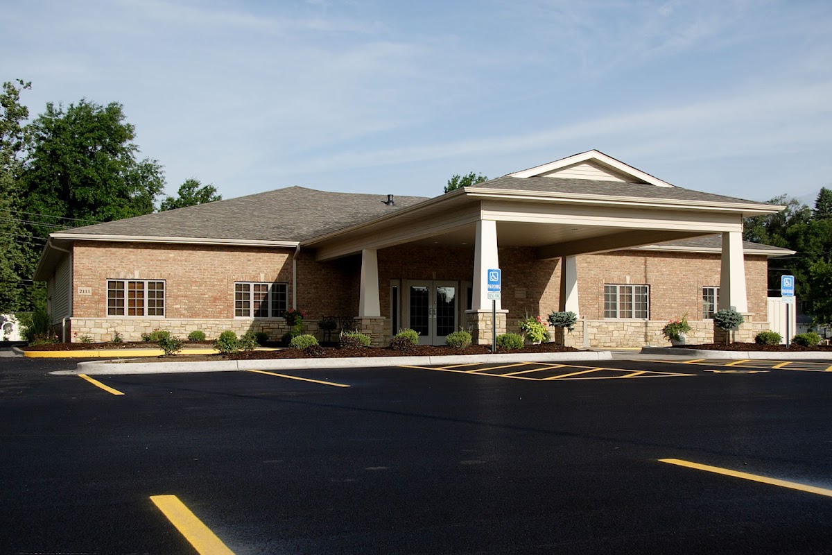 Rafferty Funeral Home building in Moline, Illinois