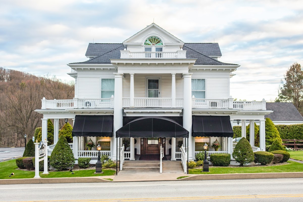 Rairigh Funeral Home building in Hillsdale, Pennsylvania