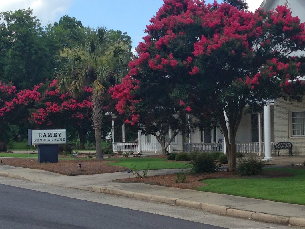 Ramey Funeral Home building in Saluda, South Carolina