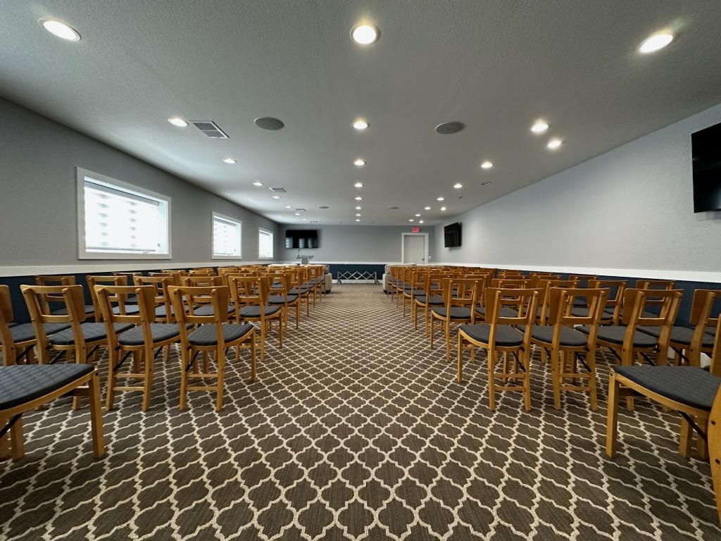 Raymond Funeral Home building in Hesperia, Michigan