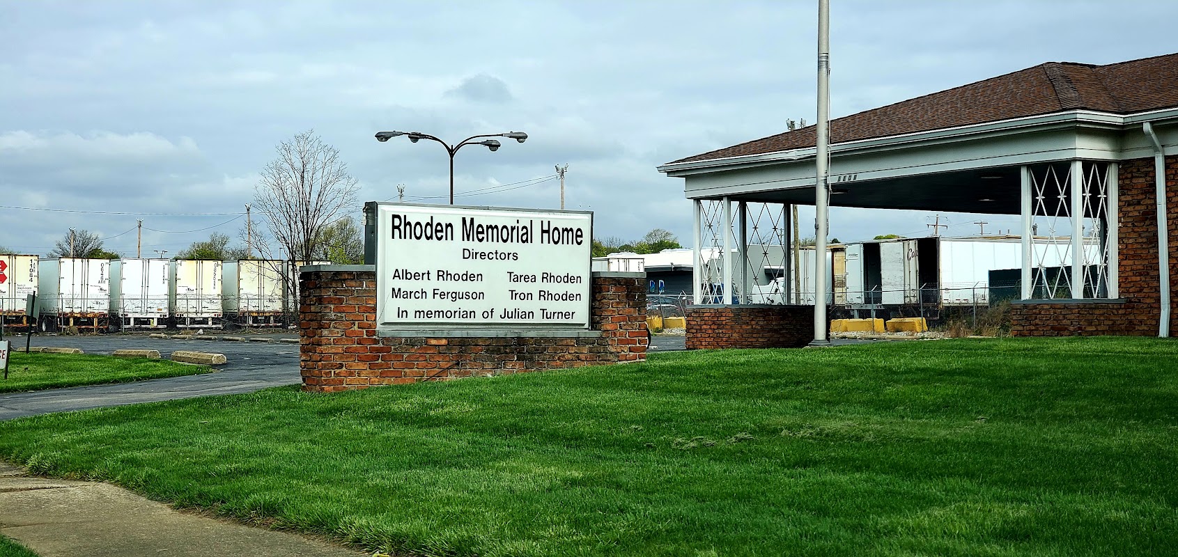 Rhoden Memorial Home building in Akron, Ohio