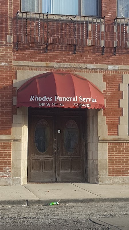 Rhodes Funeral Service building in Chicago, Illinois