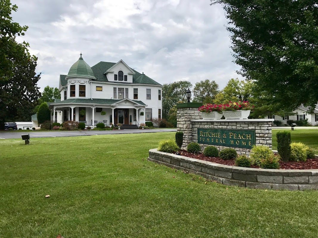 Ritchie & Peach Funeral Home building in Lawrenceburg, Kentucky