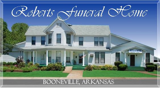 Roberts Funeral Home building in Booneville, Arkansas