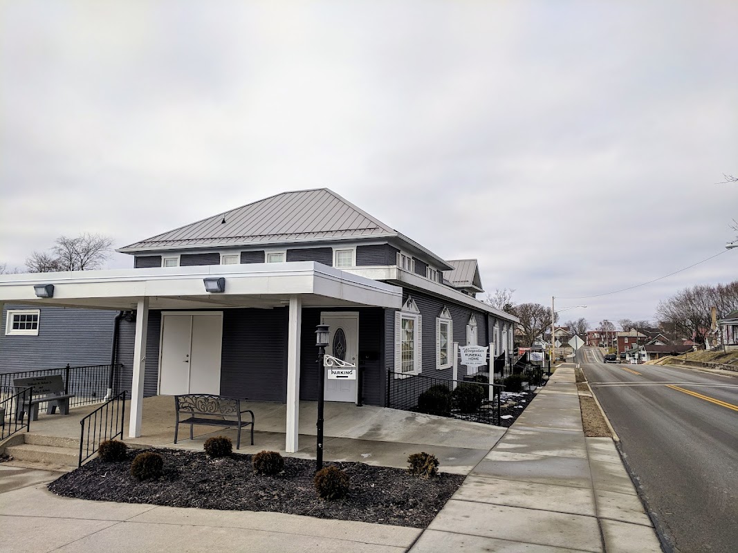 Roberts-Winegardner Funeral Home building in New Lexington, Ohio