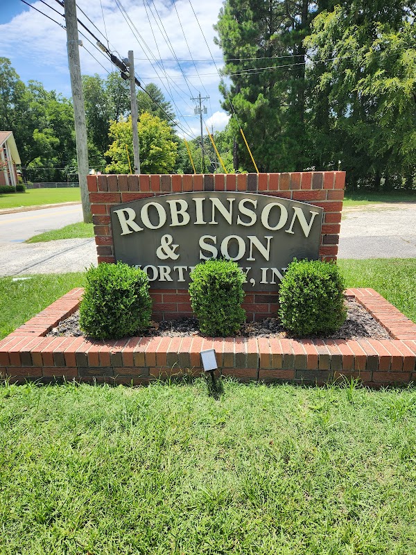 Robinson & Son Funeral Home building in Greenwood, South Carolina