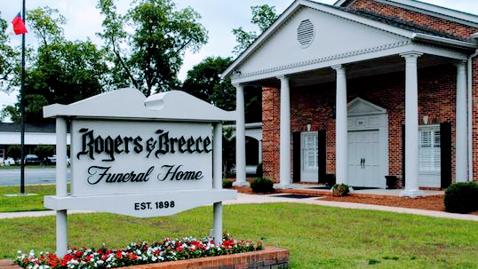 Rogers & Breece Funeral Home building in Fayetteville, North Carolina