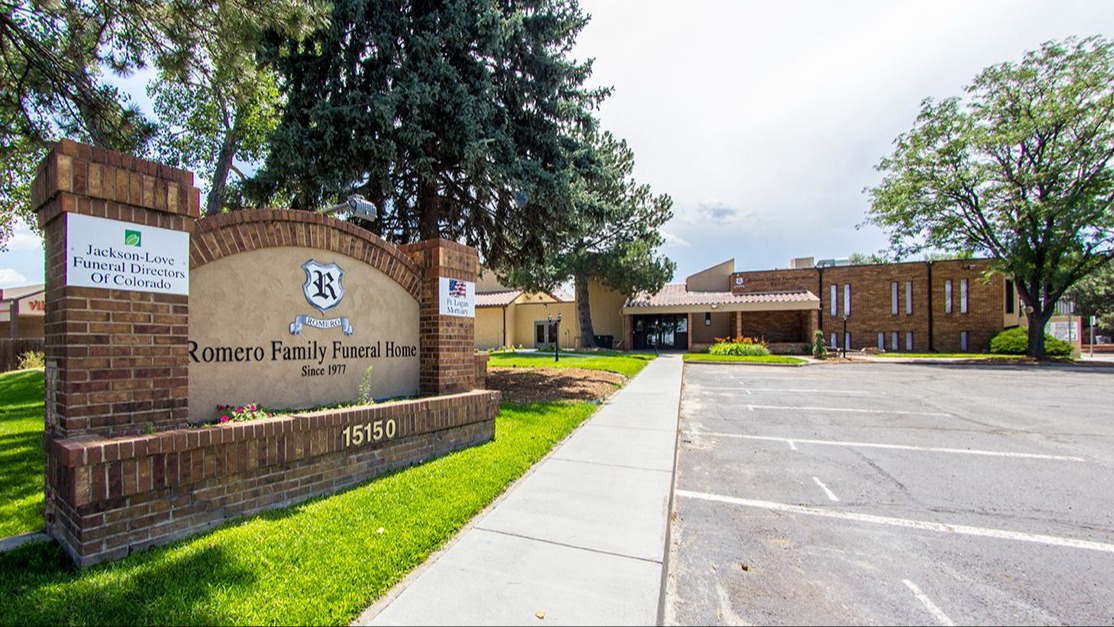 Romero Family Funeral Home building in Aurora, Colorado